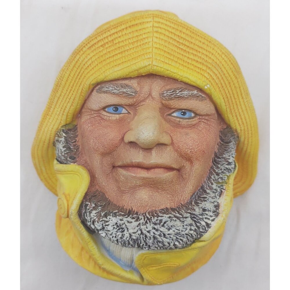 Helmsman Legend Chalkware Head Mask by F. Wright 1984 – England Vintage
